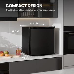 Mini-réfrigérateur portable de comptoir 40L avec porte en mousse, éclairage LED, pour boissons et bar, vitrine de présentation - Product Image 6