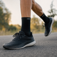 Chaussettes de course rembourrées, antimicrobiennes, respirantes, chaussettes de sport à la cheville, chaussettes de sport invisibles pour les coureurs professionnels, la salle de sport