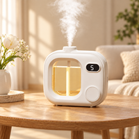 Diffuseur d'arômes intelligent mini LED à 5 vitesses alimenté par USB pour la maison, diffuseur d'huiles essentielles automatique de 50 ml