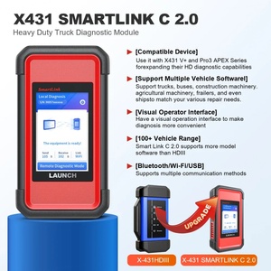 Launch X431 V+ SmartLink HD 24V Heavy Duty Truck Diagnostic Tool OBD2 <b>Scanner</b> Bi-directional Control Diesel Scan Tool - Product Image 4