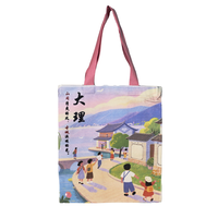 Sac fourre-tout pliable en toile non tissée personnalisé, motif dessin animé, taille moyenne, marque Yulong, origine Sichuan, modèle sacs à main