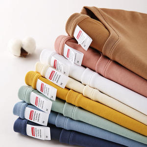 Impression sérigraphique personnalisée en gros, 210 grammes, 100% coton, t-shirt blanc à épaules tombantes, doux pour la peau, t-shirt pour hommes grande taille - Product Image 2