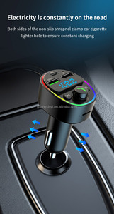 Mới được ăn trưa G67 gxy đa chức năng Loại-C USB Car Charger với <span class=keywords><strong>FM</strong></span> <span class=keywords><strong>Transmitter</strong></span> & cho tay-miễn phí gọi điện thoại cho máy nghe nhạc MP3 - Product Image 6