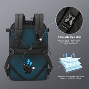 حقيبة ظهر Tigernu للأعمال ذات سعة كبيرة ومقاومة للماء ومضادة للسرقة مع مساحة تخزين للكمبيوتر المحمول وحقيبة لابتوب - Product Image 4