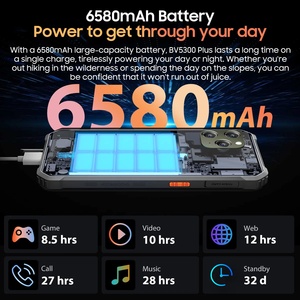 Blackview bv5300 cộng với gồ ghề điện thoại thông minh 6.1 ''hd hiển thị Android 13 Octa-core G72 8/128GB điện thoại di động 13MP 6580mAh <span class=keywords><strong>NFC</strong></span> điện thoại di động - Product Image 5