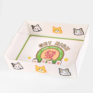 Caja de Arena para Gatos Desechable, Plegable, Portátil, de Papel Corrugado, para Exteriores, de Gran Tamaño, Personalizable - Product Image 3