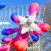 Ballon gonflable en forme de fleur, design personnalisé, fleurs gonflables géantes décoratives pour la publicité, décoration de centre commercial