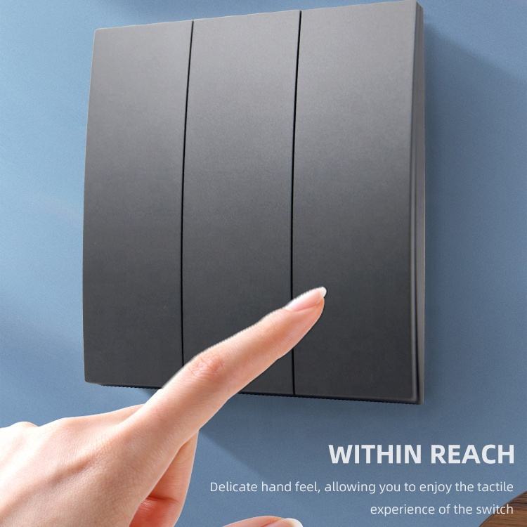 Wholesale Price White/Gold Electric Wall Switches Home Light Switch and Sockets Blank Plate 86 Type Ultrathin Design