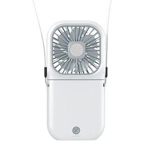2024 New Arrivals Rechargeable Portable Fans With Phone Holder Mini Usb Small Table Handheld or Neck Fan - Product Image 1