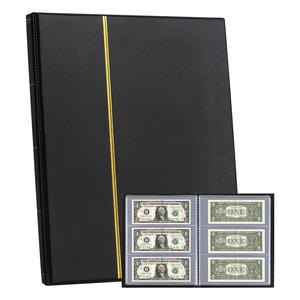 Classeur à monnaie à 60 poches-7.7 "X 3.2" Porte-billets avec étui de protection pour papier pliant <span class=keywords><strong>argent</strong></span> Dollars Bi - Product Image 1