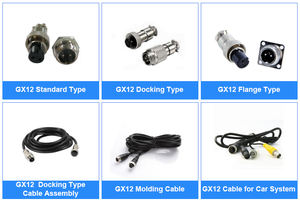 GX12 オス 4ピン ビデオ電源ケーブル - RCA変換ケーブル（バスリアビューカメラシステム用） - Product Image 2
