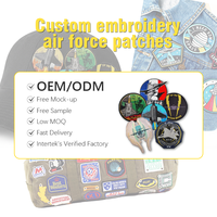 Écusson brodé personnalisé pour avion, avec fixation auto-agrippante et thermocollante, pour uniformes et sacs à dos