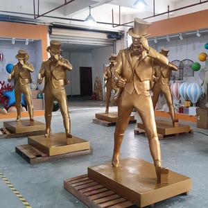<span class=keywords><strong>Statue</strong></span> personalizzate in fibra di vetro in resina che camminano per la casa scultura di arredamento - Product Image 1