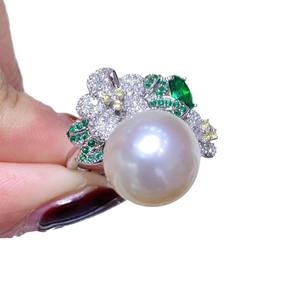 แหวนเงินแท้ S925 ยี่ห้อเวนชี่ ขนาด 12-13 มม. ดีไซน์ไร้ตำหนิ ประดับด้วยไข่มุกธรรมชาติสีขาวออสเตรเลีย พร้อมดีไซน์ฝาปิดแบบพิเศษ - Product Image 5