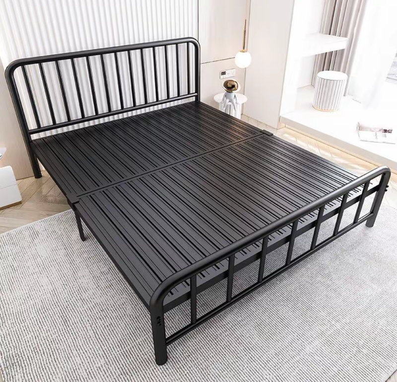 High quality Forged Iron Double Bed