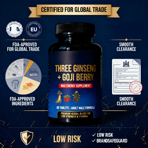 Hot Masculino Healthcare Supplement Três Ginseng Masculino <span class=keywords><strong>Goji</strong></span> <span class=keywords><strong>Berry</strong></span> comprimidos para energia máxima para adultos - Product Image 3