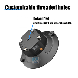 Support de caméra d'action étanche de 6 pouces avec ventouse en alliage d'aluminium et silicone, détection de pression, léger et durable - Product Image 2