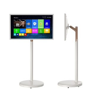 Téléviseur intelligent Android interactif, écran tactile LCD de 27 pouces, écran rotatif, rétroéclairage LED, cabinet blanc, support VESA mobile, LCD - Product Image 1