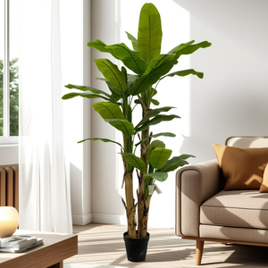 Arbre à bananes artificiel <span class=keywords><strong>Musa</strong></span>, grand, durable, écologique, résistant aux intempéries et aux UV, <span class=keywords><strong>d</strong></span>écoration pour les maisons et les bureaux - Product Image 1