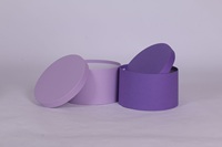 Boîtes rondes rigides en carton recyclable avec revêtement UV pour l'emballage de fleurs, de cadres photo et de bougies