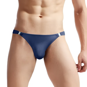 <span class=keywords><strong>Slip</strong></span> perizoma da <span class=keywords><strong>uomo</strong></span>, taglio <span class=keywords><strong>brasiliano</strong></span>, confortevole, tinta unita, traspirante, antibatterico, ad asciugatura rapida, lingerie classica - Product Image 3