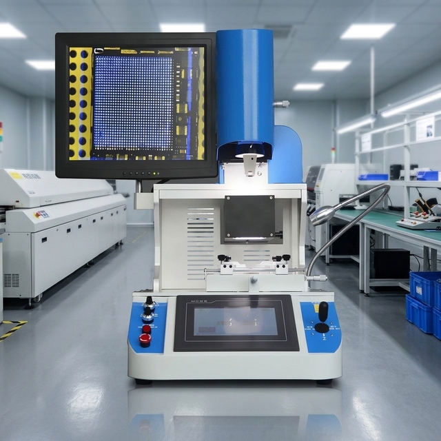 ZENS Automatic BGA Rework Station IR SMD Desoldering Machine with Motor/Engine/PLC for PCB Motherboard Repair SMT Line DT-F610
