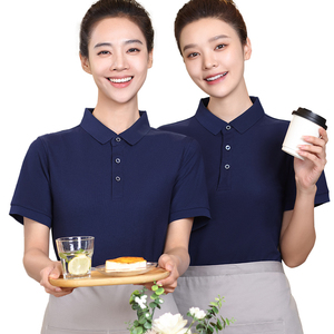 Waterproof Hilton Hotel Banquet Uniforms Staff Reception for Unisex Pant Short Sleeve Shirt Women <b>Kitchen</b> Restaurant Workwear - Product Image 6
