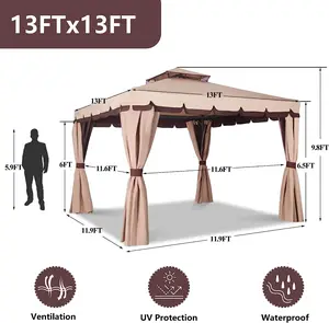 1 חתיכה יכול להישלח ביתן פטיו פרגולה הצג הפגודה סגנון קטן גן Pc ביתן