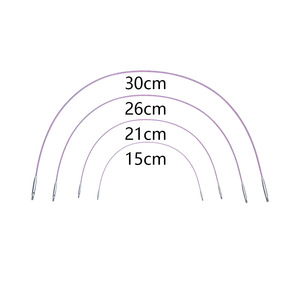 Juego de <span class=keywords><strong>Agujas</strong></span> <span class=keywords><strong>Circulares</strong></span> Intercambiables para Tejer, 10 Pares, <span class=keywords><strong>Madera</strong></span> de Abedul, Color Morado, 5+8, con Funda Desmontable, 3.0-6mm, para Suéteres y Manualidades - Product Image 4