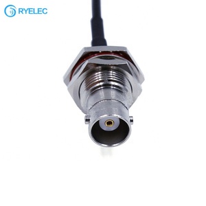 SMB Female Plug Rubber Ring RG174 <b>Cable</b> Assembly Bulkhead IP65 <b>Waterproof</b> BNC Female RF Device Optional - Product Image 1