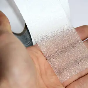 Cinta antideslizante impermeable de PEVA, cinta de tira antideslizante para baño respetuosa con la piel de un solo lado, cinta adhesiva transparente antideslizante