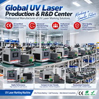 Machine de marquage et de gravure au laser UV portable légère HS LASER 5W 10W pour plastiques, acrylique, verre, non-métaux