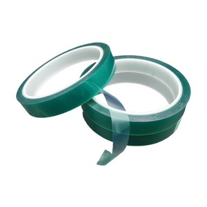 เทปทนอุณหภูมิสูงสีเขียว 10 20 มม. กาวซิลิโคน PET สำหรับการชุบด้วยไฟฟ้าและการเคลือบสเปรย์ป้องกัน - Product Image 1