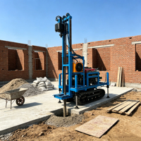Prix d'usine Foreuse de puits d'eau portable sur roues pour l'irrigation agricole, profondeur 100m 150m 200m, de bonne qualité