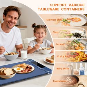 Bandejas de Aquecimento Rápido em Silicone Portáteis, Almofada Aquecedora de Alimentos, Tapete Elétrico para Aquecimento de Alimentos, Tapetes de Aquecimento em Silicone para Alimentos - Product Image 5