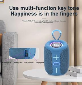 ลำโพงไร้สายแบบพกพา <span class=keywords><strong>TG658</strong></span> T & G ลำโพงไร้สาย TWS 1200mAh กันน้ำคอลัมน์เบสขนาดเล็ก AUX TF BT ลำโพงซาวด์บาร์ - Product Image 2