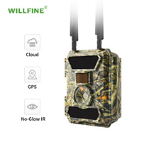 Cámara de Vida Silvestre 4G, 24MP, Video 1080P, Ubicación GPS, Disparador de Movimiento de 0.2s-0.4s, Cámara de Caza Impermeable IP66 con Gestión por Aplicación