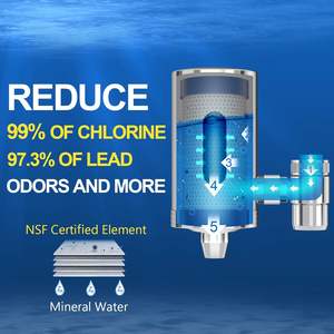 Wasserhahn-Wasserfilter-Filtrationssystem aus 304 Edelstahl, Leitungswasser-Reiniger, Purificateur Deau à Filtre De Robinet Leau Salee - Product Image 3