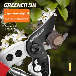 Sécateur manuel ergonomique robuste en acier de haute qualité pour arbres fruitiers et plantes ornementales – Idéal pour la taille des branches en forêt - Product Image 2