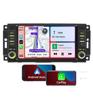 Système multimédia de voiture 7 pouces, sans fil, Carplay, Android Auto, WiFi, Bluetooth, pour Jeep Wrangler, Dodge, Chrysler, autoradio sans fil