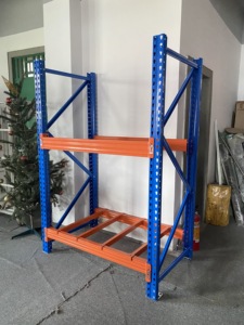 중장비 창고 보관 산업용 선반 금속 선반 프레임 보관 용 스틸 베이스 플레이트 장착 - Product Image 2