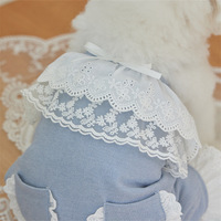 Vêtements de refroidissement en dentelle respirante fine pour petits chiens, quatre saisons, vêtements de maison à quatre pattes pour animaux de compagnie