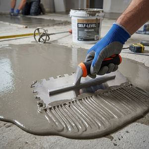 Truelle à carrelage professionnelle en acier au carbone avec manche en bois ou en TPR souple en option, racloir cranté robuste pour marque OEM - Product Image 5