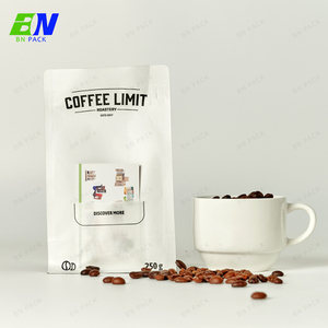 工場カスタム印刷低MOQグラムスタンドアップコーヒーバッグ平底250g 1kgコーヒーバッグバルブとジッパー豆付き