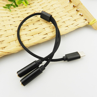 Convertisseur de prise casque standard CTIA professionnel adaptateur audio USB-C à 3.5mm avec micro en ligne, pour smartphones et tablettes