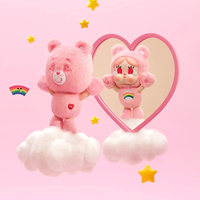 Authentique POP MARTT Care Bearr Pendentif en vinyle et peluche, Ensemble complet de 9 pièces, Boîte mystère, Charm de sac mignon, Cadeau de collection
