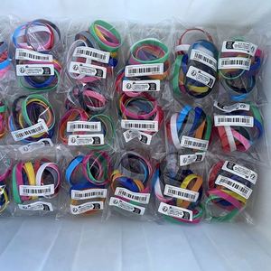 Wholesale Eco-Friendly Plain Silicone Wristbands 202x12mm for DIY Custom Events Silk Screen Printed No Logo Bracelets OEM Brand - Product Image 3