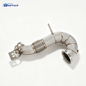ท่อดาวน์ไปป์สแตนเลส 304 สำหรับรถแข่ง Mercedes Benz GT50 GT53 E53 GLE53 CLS53 M256 3.0L Turbo ระบบไอเสียไหลสูง - Product Image 4