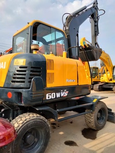Original 6 Ton Hydraulic Excavator Hyundai Robex 60W-7 Second Hand <b>Small</b> <b>Wheel</b> with Motor Pump 60W-8 60W-9 Used <b>Wheel</b> Excavator - Product Image 4