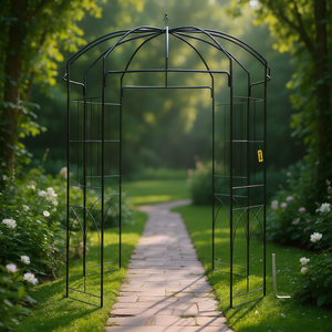 Arco de Jardín Db Wholesale de 9 Pies de Alto y 6.6 Pies de Ancho, en Forma de Jaula para Pájaros, de Hierro Resistente, para Bodas, Enrejado para Exteriores - Product Image 2